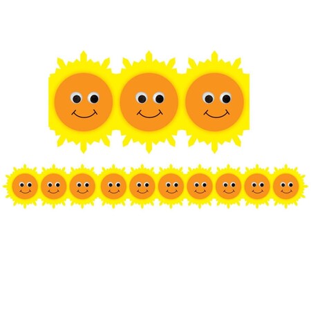 Plushdeluxe Happy Sun Die Cut Border, 6PK PL2950373